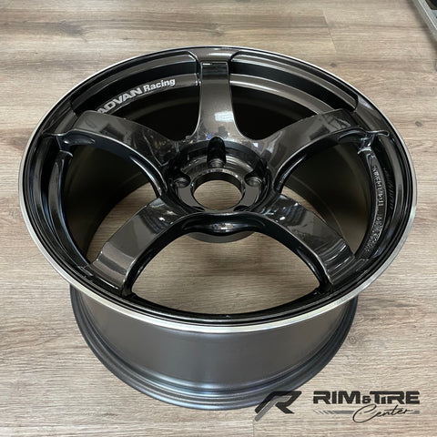 Advan TC-4 18x9.5 +45 5x114.3 Racing Black Gunmetallic & Ring (Set of 4) YAD8J45EBGR