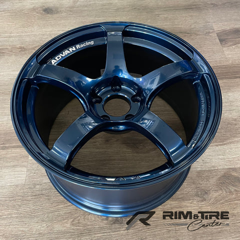 Advan TC-4 18x9.5 +35 5x114.3 Racing Indigo Blue, No Ring (Set of 4) YAD8J35EE