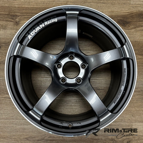 Advan Racing TC4 18x9.5 +45 5x100 Gunmetallic & Ring (Set of 4) YAD8J45DGMR