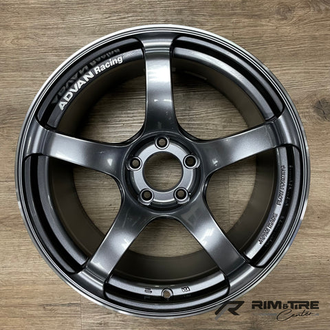 Advan Racing TC4 18x9.5 +45 5x100 Gunmetallic & Ring (Set of 4) YAD8J45DGMR