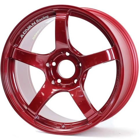 Advan TC-4 18x9.5 +38 5x120 Racing Red, No Ring (Set of 4) YAD8J38WR