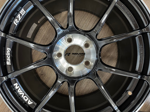 Advan RZIII 18x9.5 +45 5x120 Black Gunmetallic & Diamond Cut (Set of 4) YAJ38J45WBGC