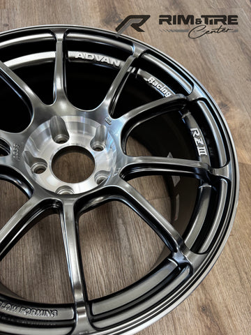 Advan RZIII 18x9.5 +25 5x114.3 Hyper Platinum Black & Diamond Cut (Set of 4) YAJ38J25EHPC