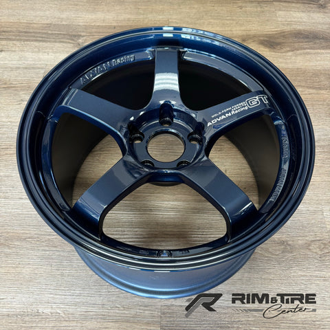 Advan GT Premium 18x10 +40 5x120 Racing Titanium Blue (Set of 4) YAQ8K40WDP