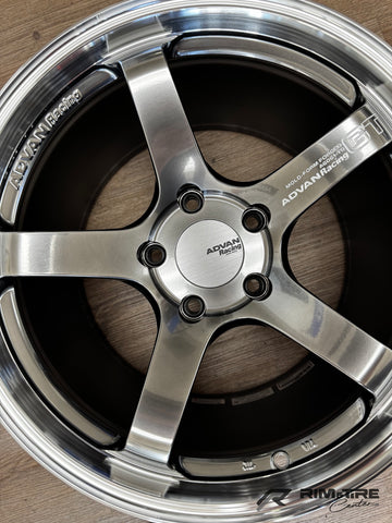 Advan GT Porsche 19x9 +46/19x12 +63 5x130 Hyper Platinum Black (Set of 4) YAQ9I46PMPB/YAQ9O63PMPB