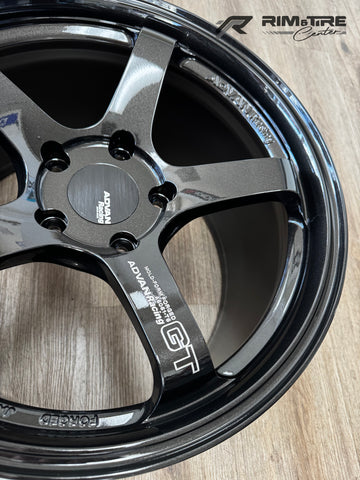 Advan GT Porsche 19x9 +46/19x12 +63 5x130 Titanium Black (Set of 4) YAQ9I46PTBP/YAQ9O63PTBP