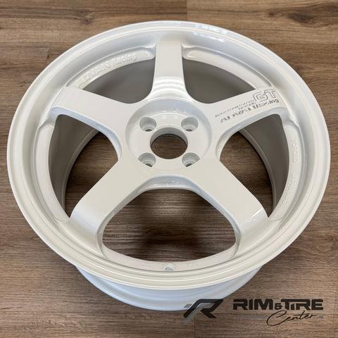 Advan GT Beyond 17x8 +35 4x100 Racing White (Set of 4) YAQB7G35AW