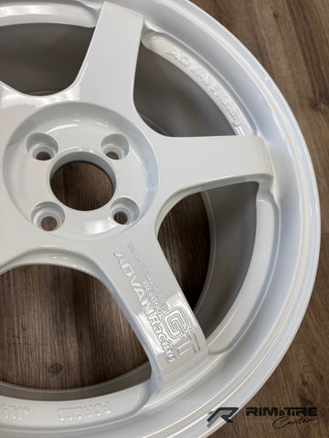 Advan GT Beyond 17x8 +35 4x100 Racing White (Set of 4) YAQB7G35AW