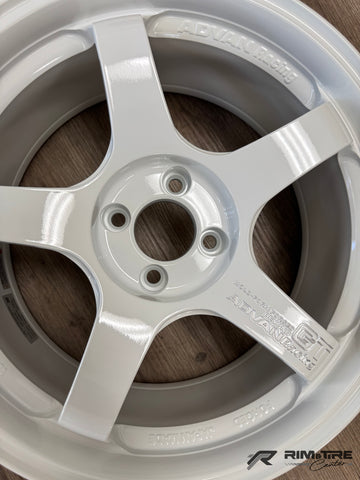 Advan GT Beyond 17x8 +35 4x100 Racing White (Set of 4) YAQB7G35AW