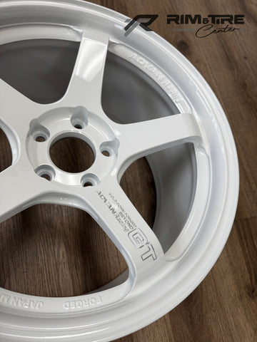 Advan GT Beyond 18x10 +35 5x114.3 Racing White Metallic (Set of 4) YAQB8K35EW