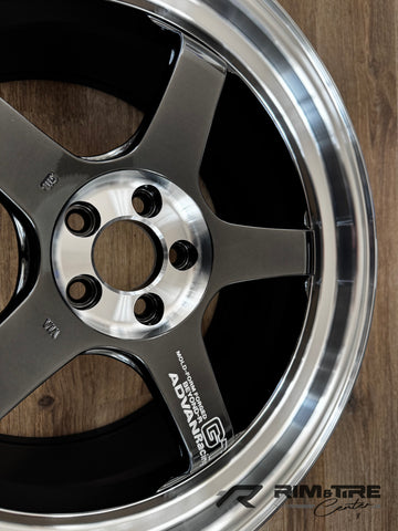 Advan GT Beyond-R 18x9.5 +45 5x100 Diamond Cut & Dark Platinum Black (Set of 4) YAQC8J45DDPB
