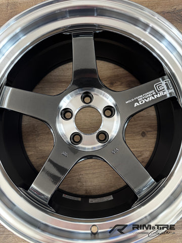 Advan GT Beyond-R 18x9.5 +45 5x100 Diamond Cut & Dark Platinum Black (Set of 4) YAQC8J45DDPB