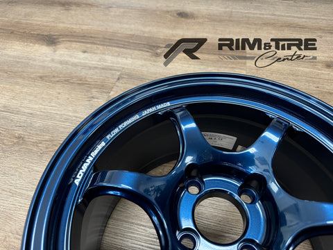 Advan RG-D2 15x8 +35 4x100 Racing Indigo Blue (Set of 4) YAT5G35AE