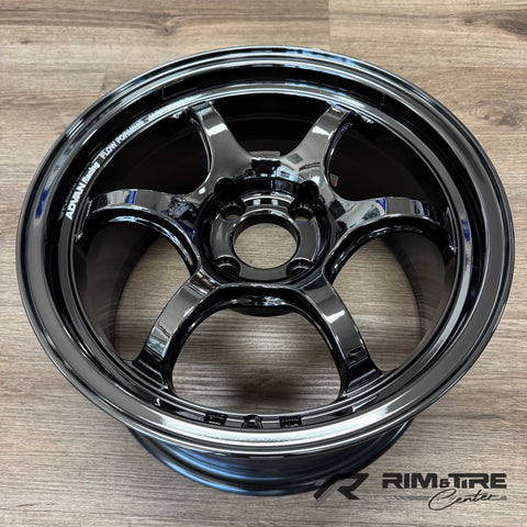 Advan RG-D2 15x8 +35 4x100 Black Chrome (Set of 4) YAT5G35ASBK