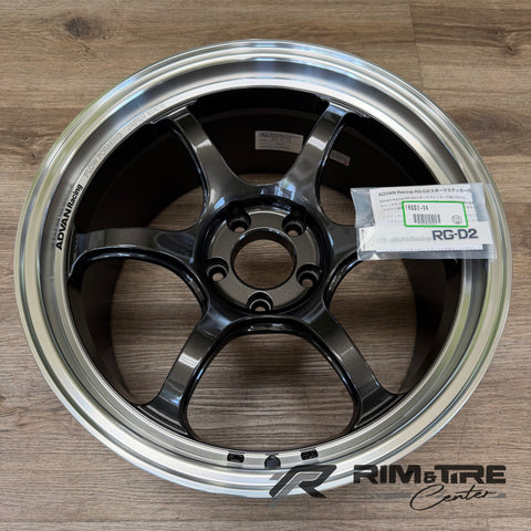 Advan RG-D2 18x9.5 +22 5x114.3 Machining & Black Gunmetallic (Set