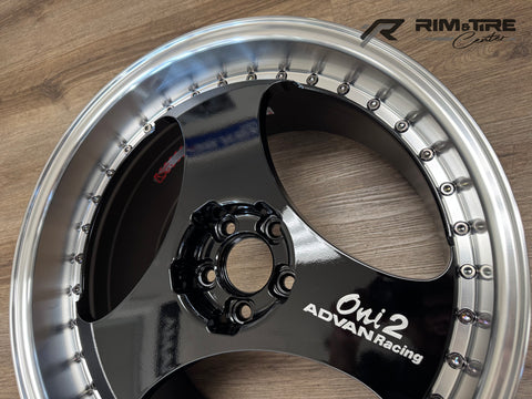 Advan Oni2 Progressive 20x9.5 +25/20x10.5 +32 5x112 Machining & Racing Gloss Black (Set of 4) YAYP0J25MBF/YAYP0L32MBF