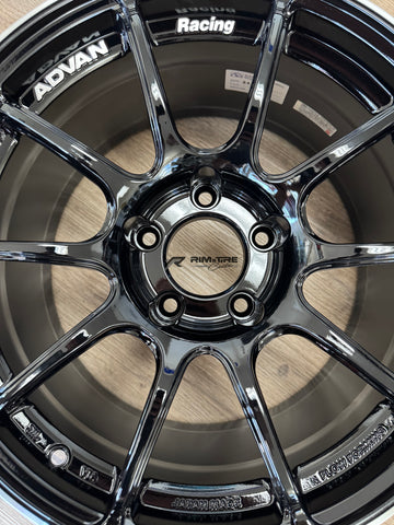 Advan Racing RZII 17x9 +45 5x114.3 Racing Gloss Black & Ring (Set of 4) YAZ7I45EB