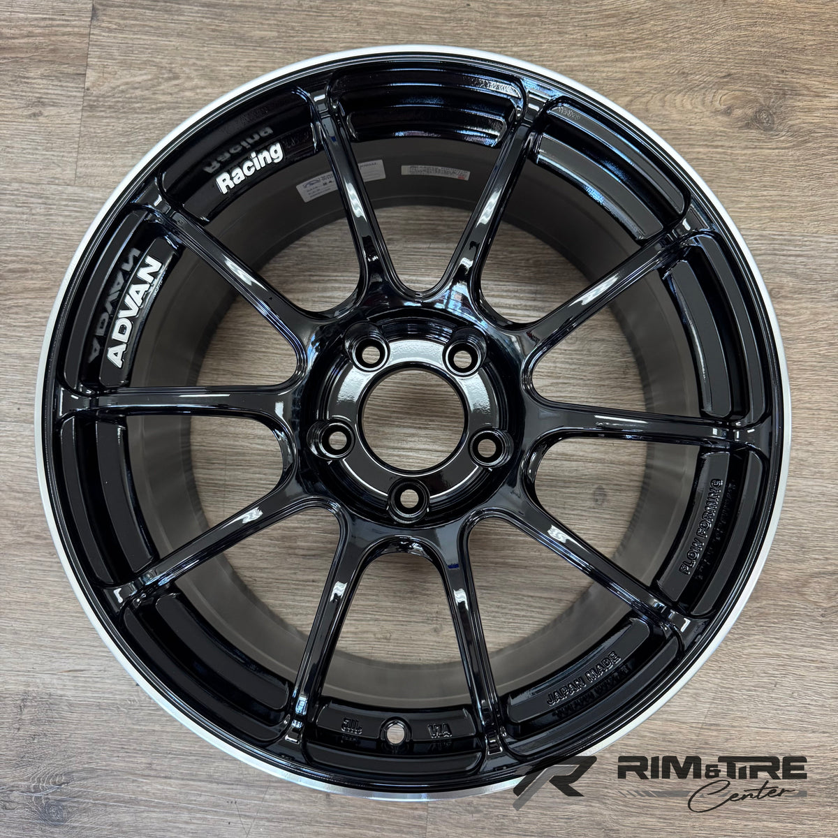 Advan Racing RZII 17x9 +45 5x114.3 Racing Gloss Black & Ring (Set of 4) YAZ7I45EB