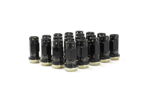 Muteki Lug Nut & Lock Set | SR45-S | 12x1.25 24PC | Black w/ Gold Washer | 32945B/34947B