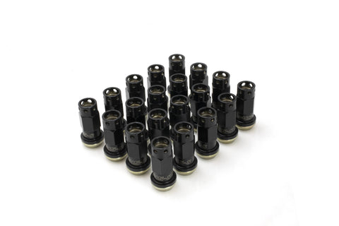 Muteki Lug Nut & Lock Set | SR45-S | 12x1.5 24PC | Black w/ Gold Washer | 32946B/34948B