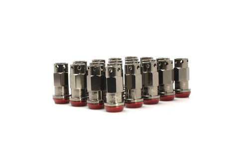 Muteki Lug Nut & Lock Set | SR45-S | 12x1.25 24PC | Titanium w/ Red Washer | 32945T/34947T