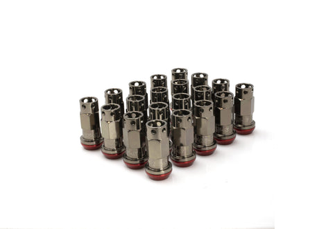 Muteki Lug Nut Set | SR45-S | 12x1.25 20PC | Titanium w/ Red Washer | 32945T